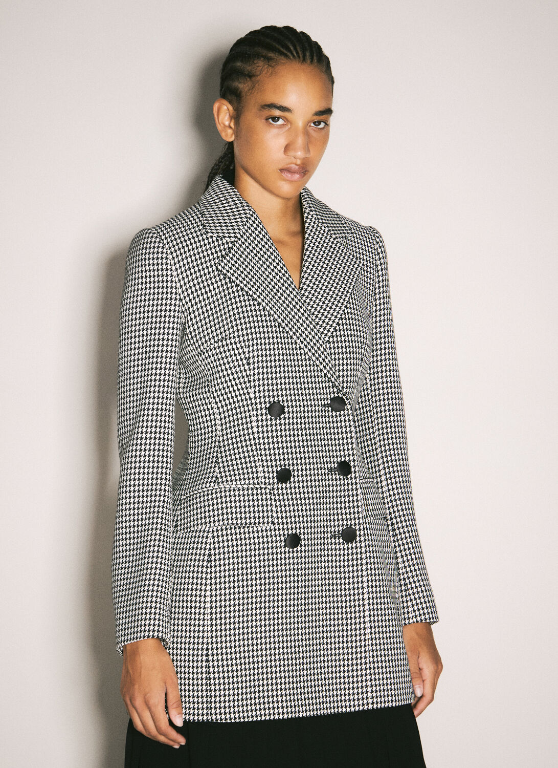 Dolce & Gabbana Houndstooth Blazer - Woman Blazers Grey It - 40