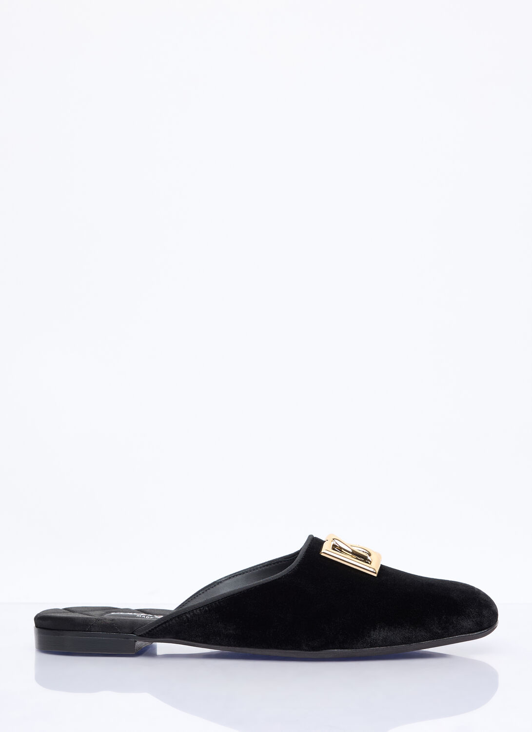 Dolce & Gabbana Velvet Mules - Woman Mules Black Eu - 38