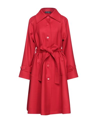 Dolce & gabbana Woman Overcoat & Trench Coat Red Size 6 Wool