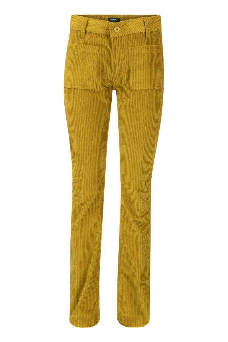 Dondup Newmolly - Velvet Bootcut Trousers