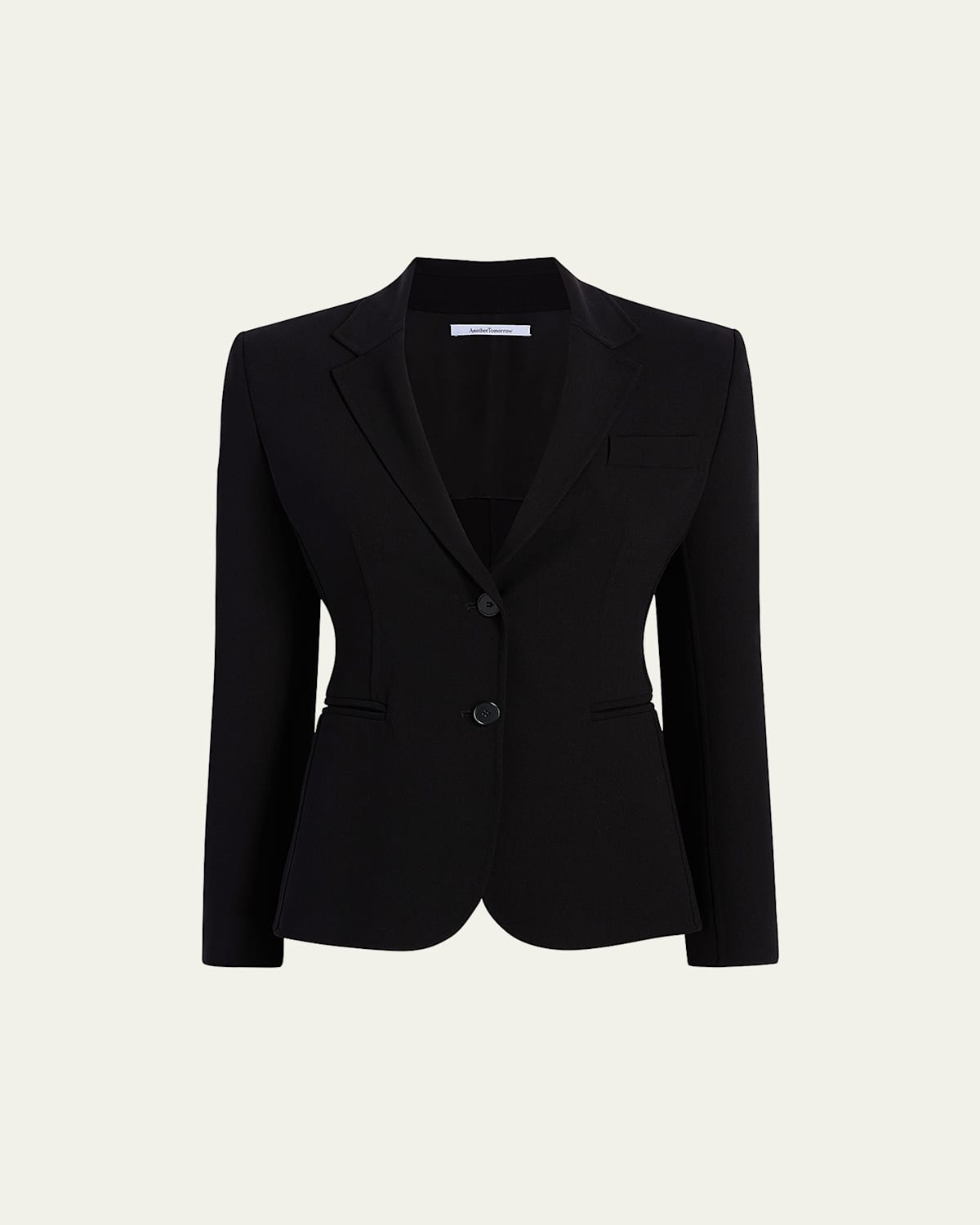 Doppio Wool Cropped Blazer Jacket