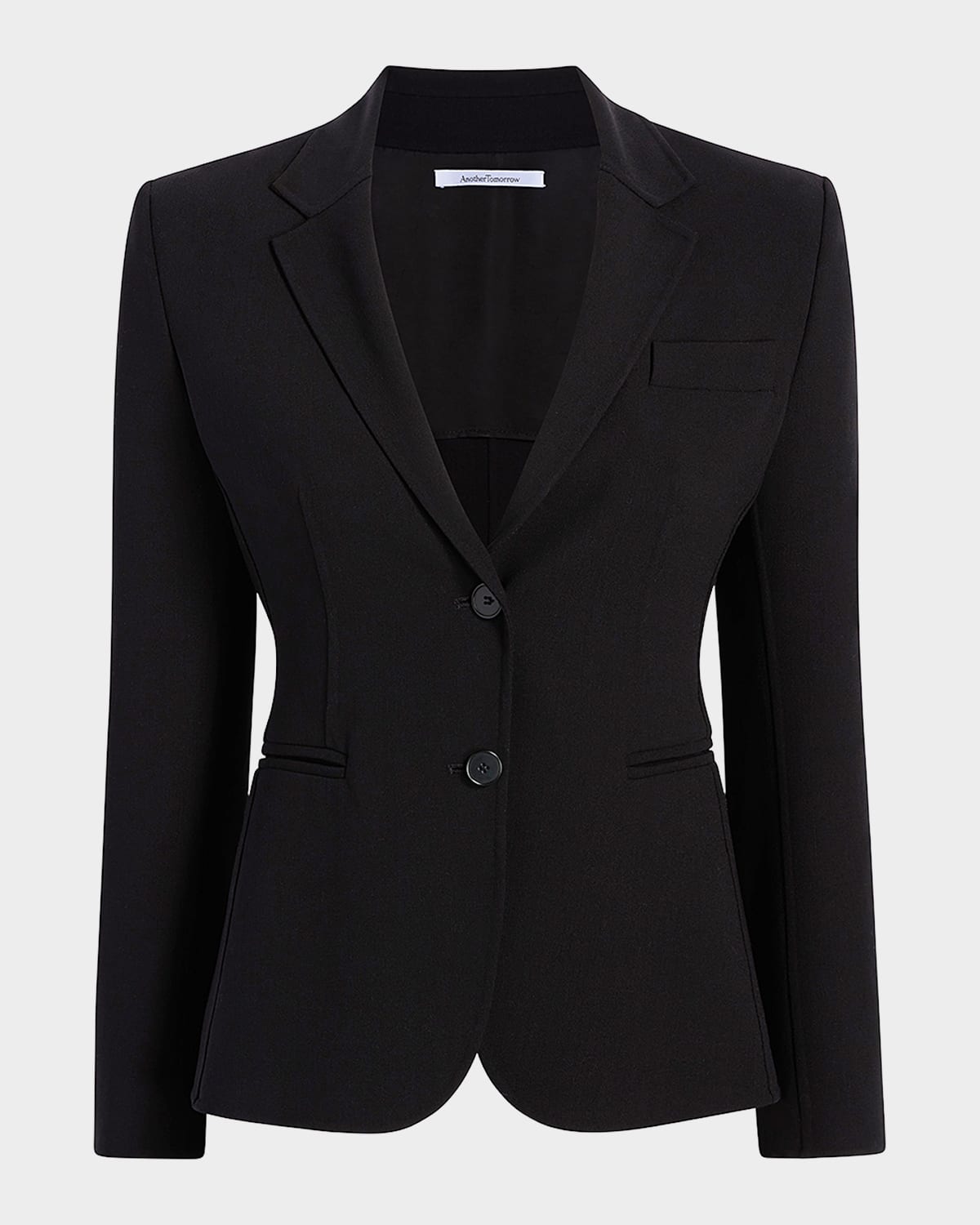 Doppio Wool Cropped Blazer Jacket