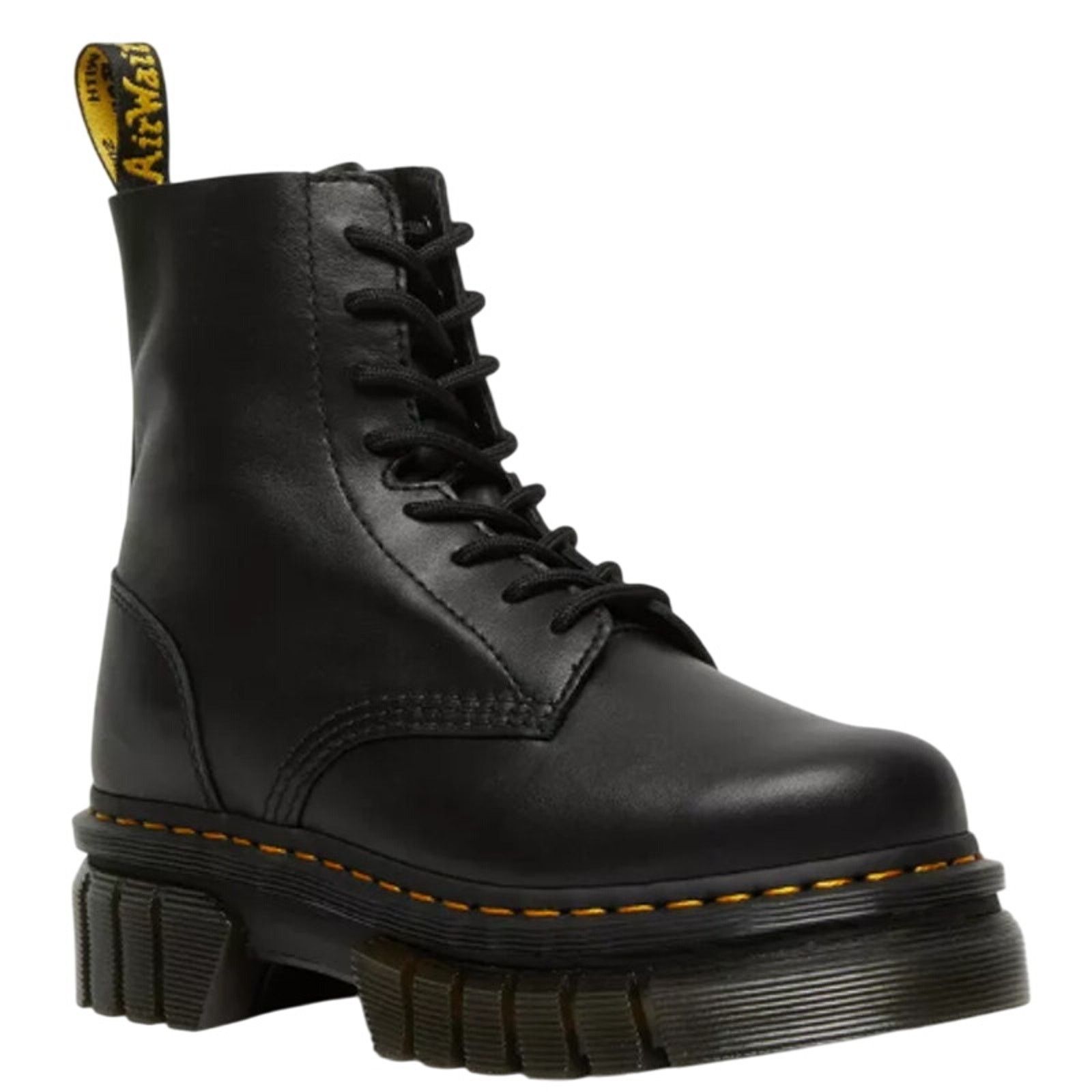 Dr Martens Dr. Martens Audrick Nappa Leather Platform Boots Black Sz11, Women's