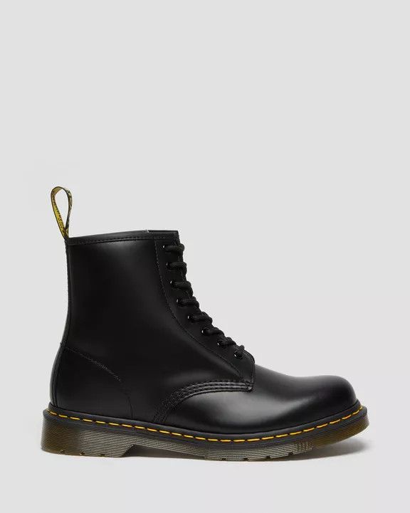 Dr Martens O1S22I1N1224 1460 Smooth Lace-Up Combat Boots In Black, Women's (Size 11)