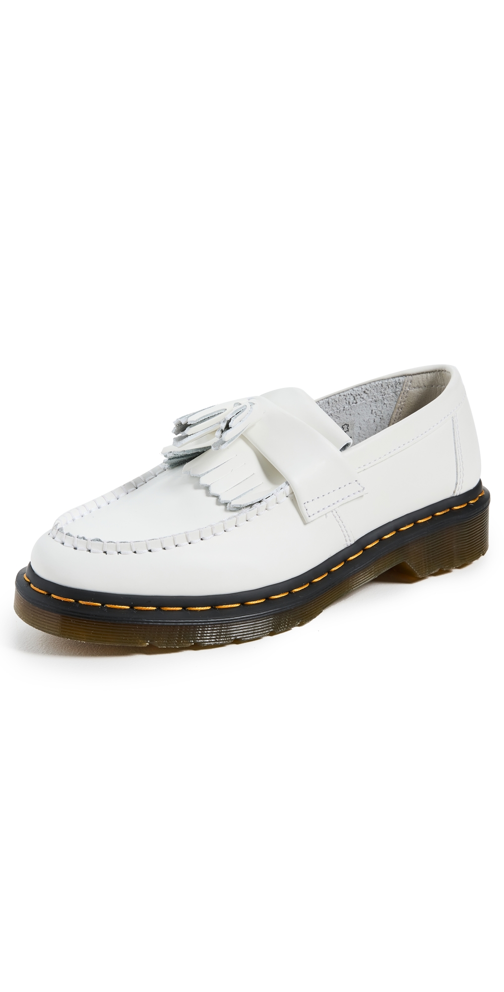 Dr. Martens Adrian YS Tassel Loafers White 5