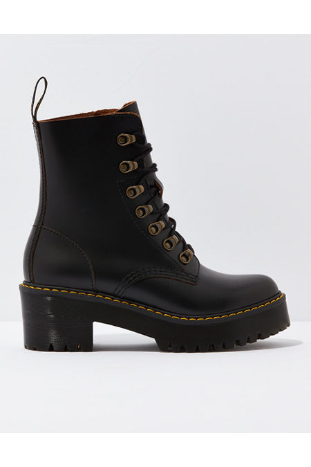 Dr. Martens Womens Leona Platform Boot Women's Black 6