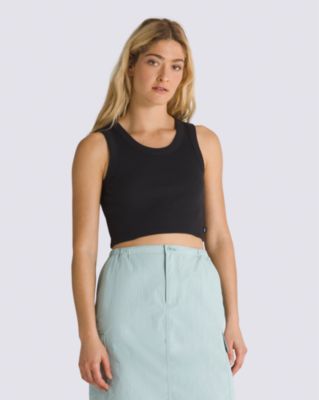 Drew Rib Tank Top(Black)