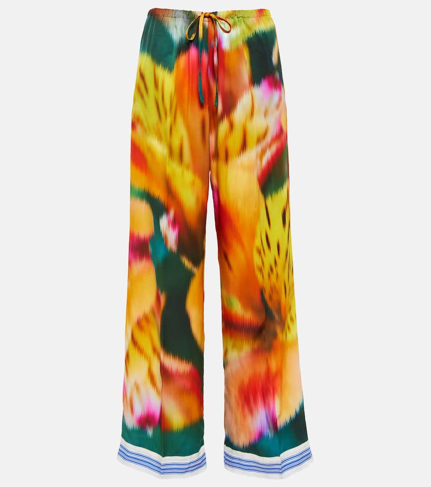 Dries Van Noten Floral wide-leg pants