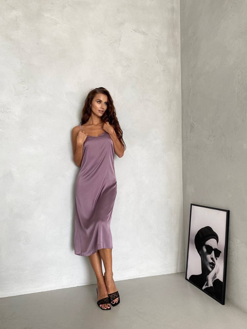 Dusty Silk Slip Dress For Special Occasions Satin Summer, Camisole Dress, Bridesmaids