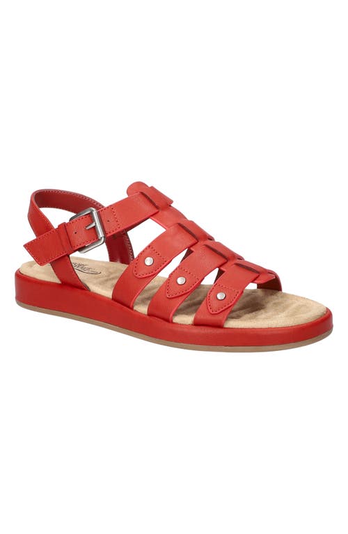 EASY STREET Chirp Quarter Strap Gladiator Sandal in Red at Nordstrom, Size 5