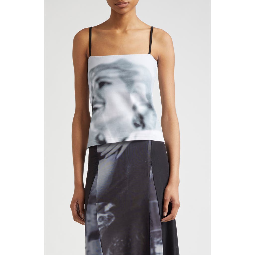 ELLISS Beam Print Jersey Camisole in Print Multi at Nordstrom, Size Small