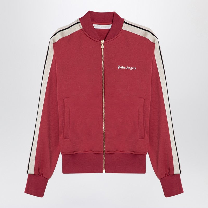 Earth Red Zip Sweatshirt With Logo