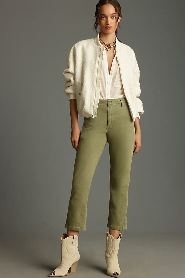 Easy Relaxed Crop Straight-Leg Pants