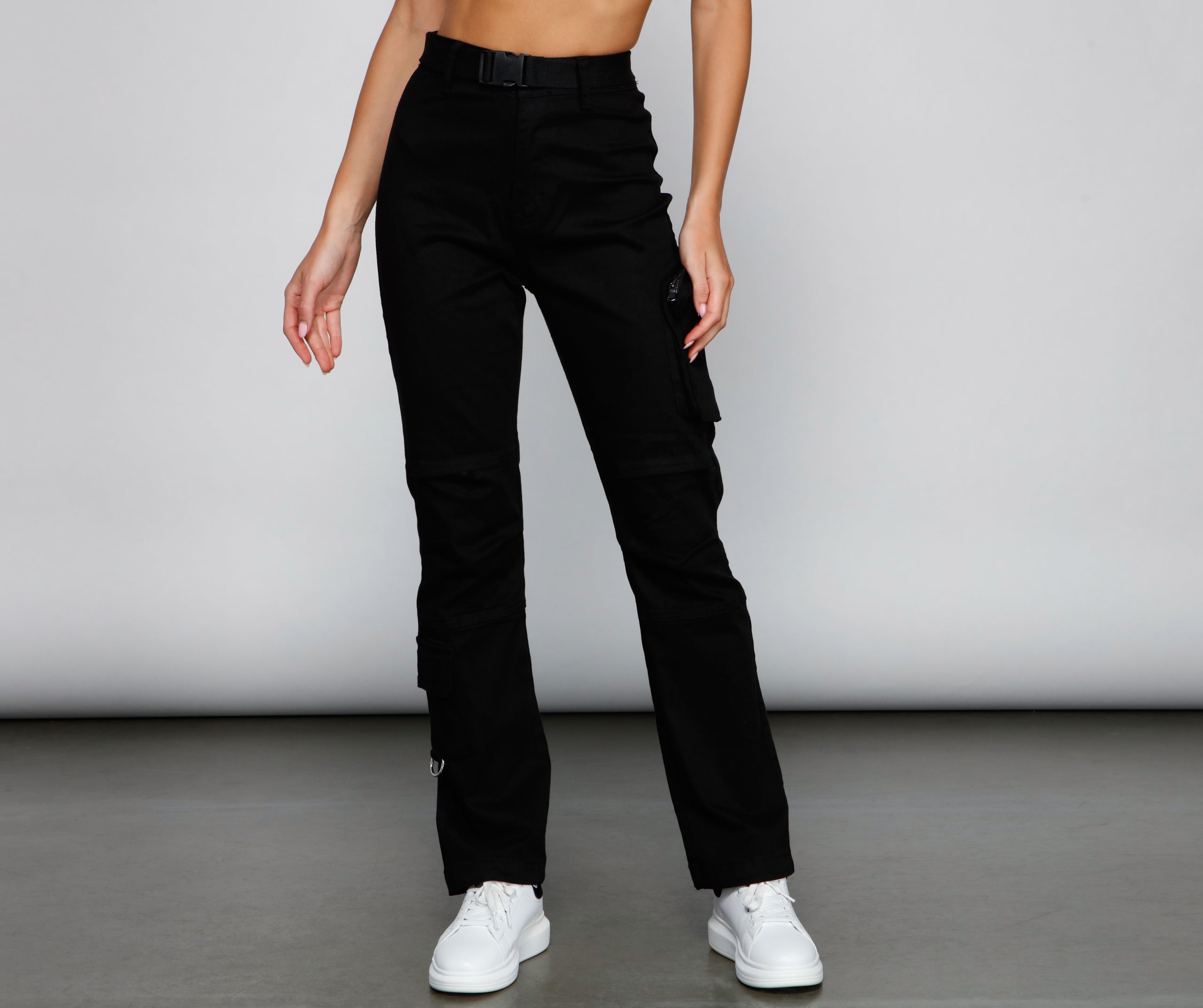 Edgy-Chic Cargo Utility Pants