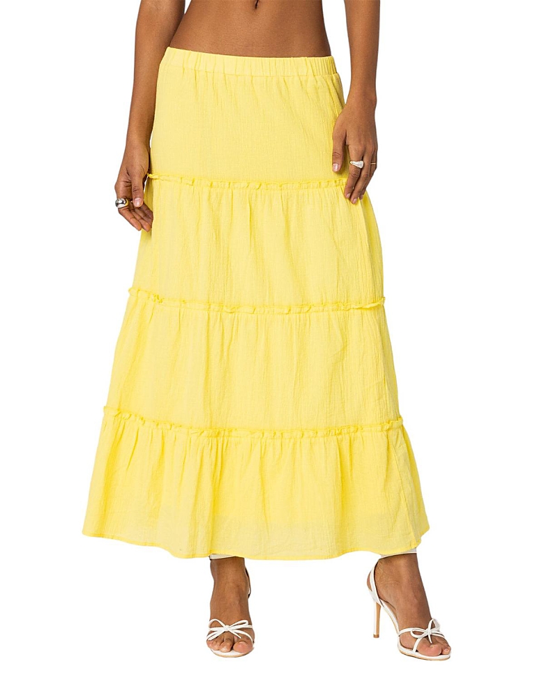 Edikted Charlotte Tiered Maxi Skirt