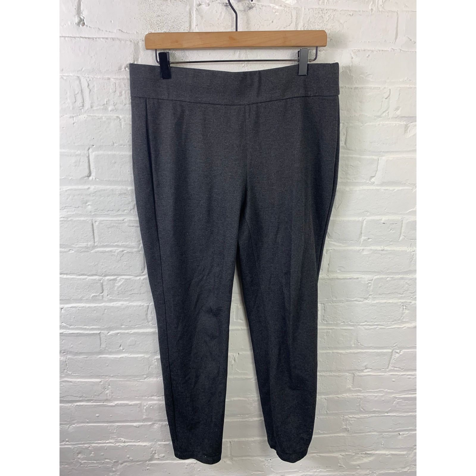 Eileen Fisher Pull-On Ankle Pant Stretch Skinny Gray Size M in Grey, Women's