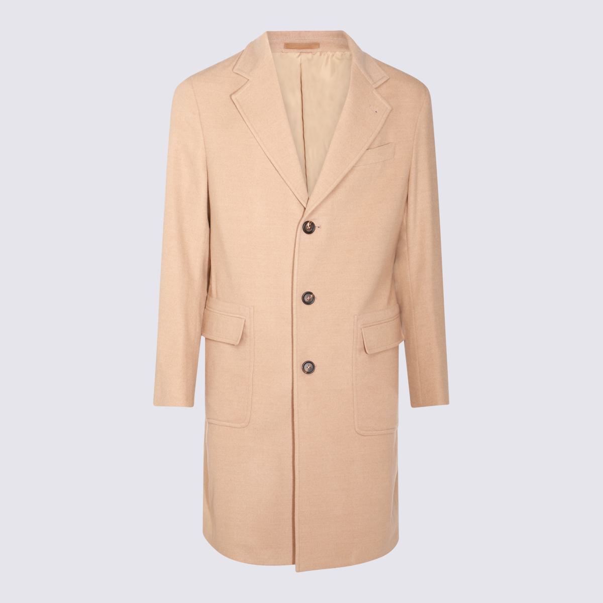 Eleventy Camel Wool Coat