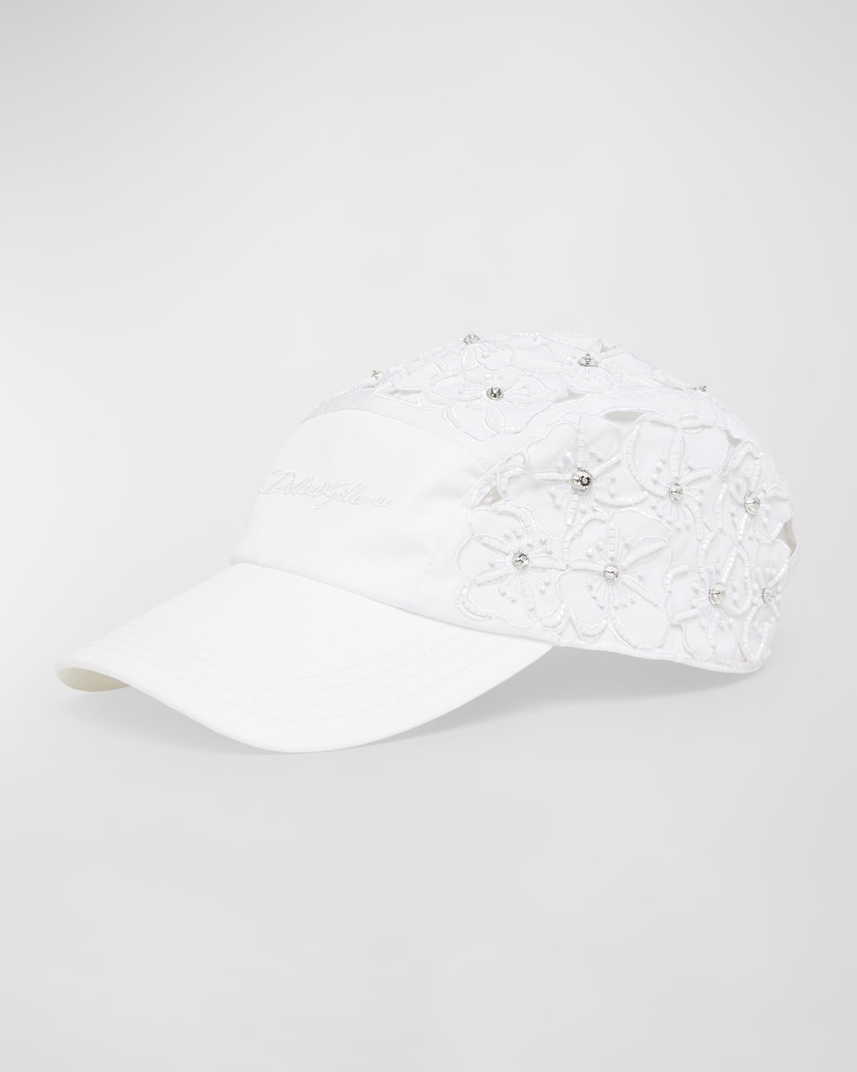 Embroidered Floral Baseball Hat