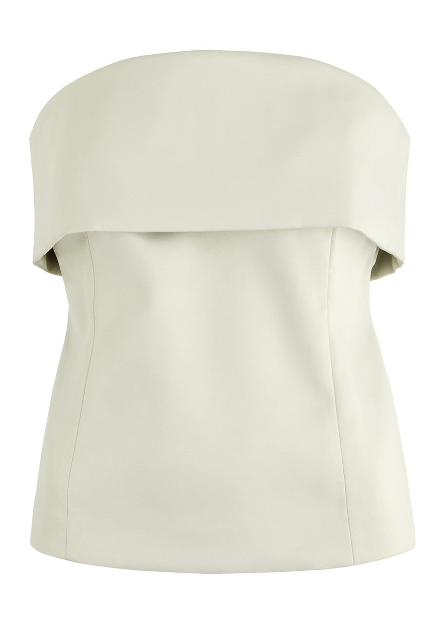 Entire Studios Lap Off-the-shoulder Satin top - Ivory - XS (UK6 / XS)