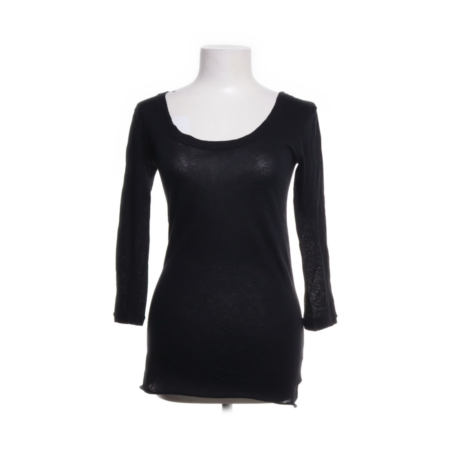 Enza Costa Black Long-Sleeve Top, Women's (Size Small)