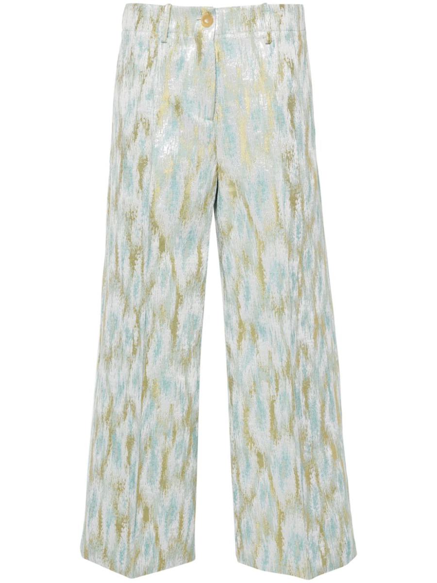 Erika Cavallini Printed Cropped Trousers