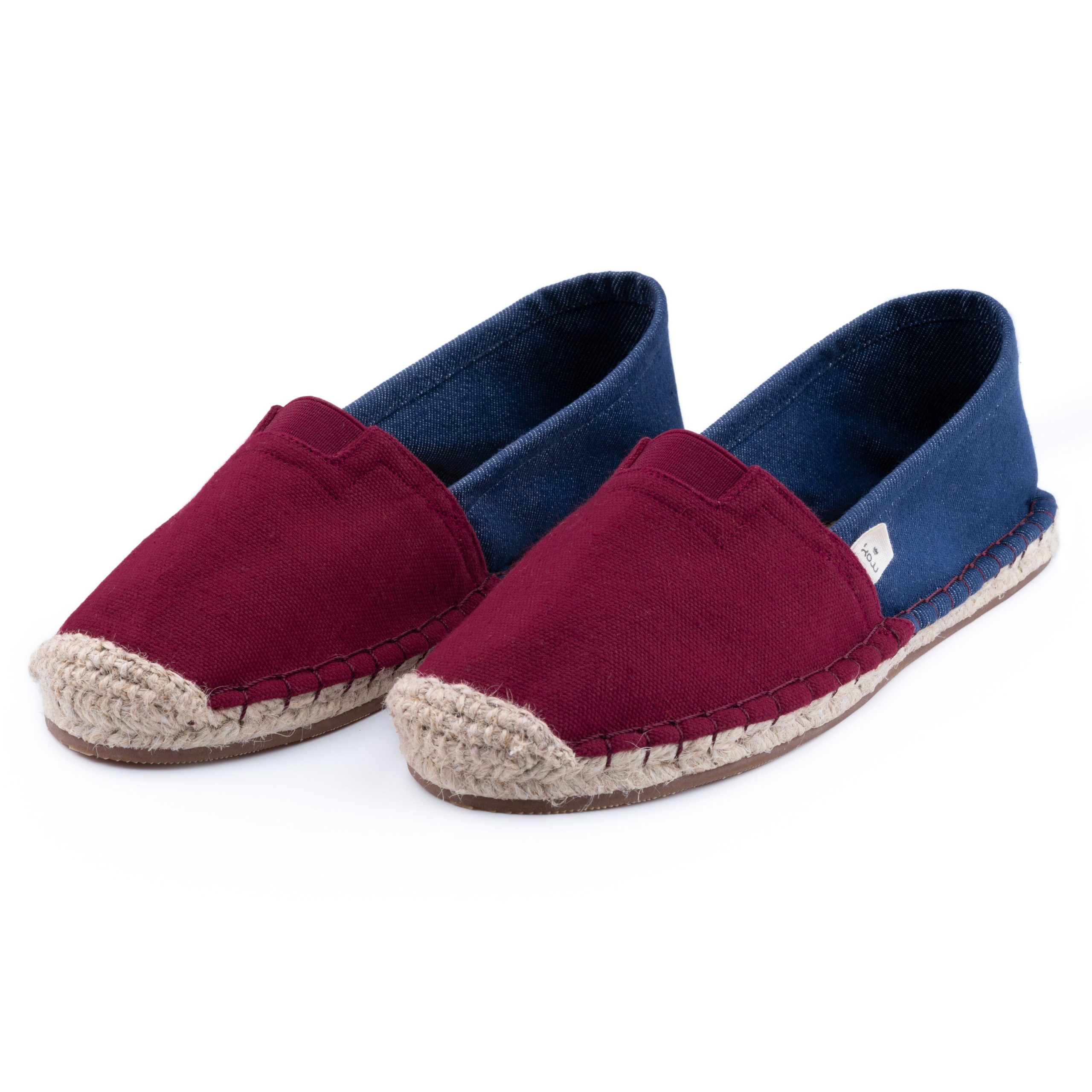 Ethically Handmade Red Espadrilles Extrafit For Women. Ease Into Vibrant Summer Style. Biodegradable & Vegan