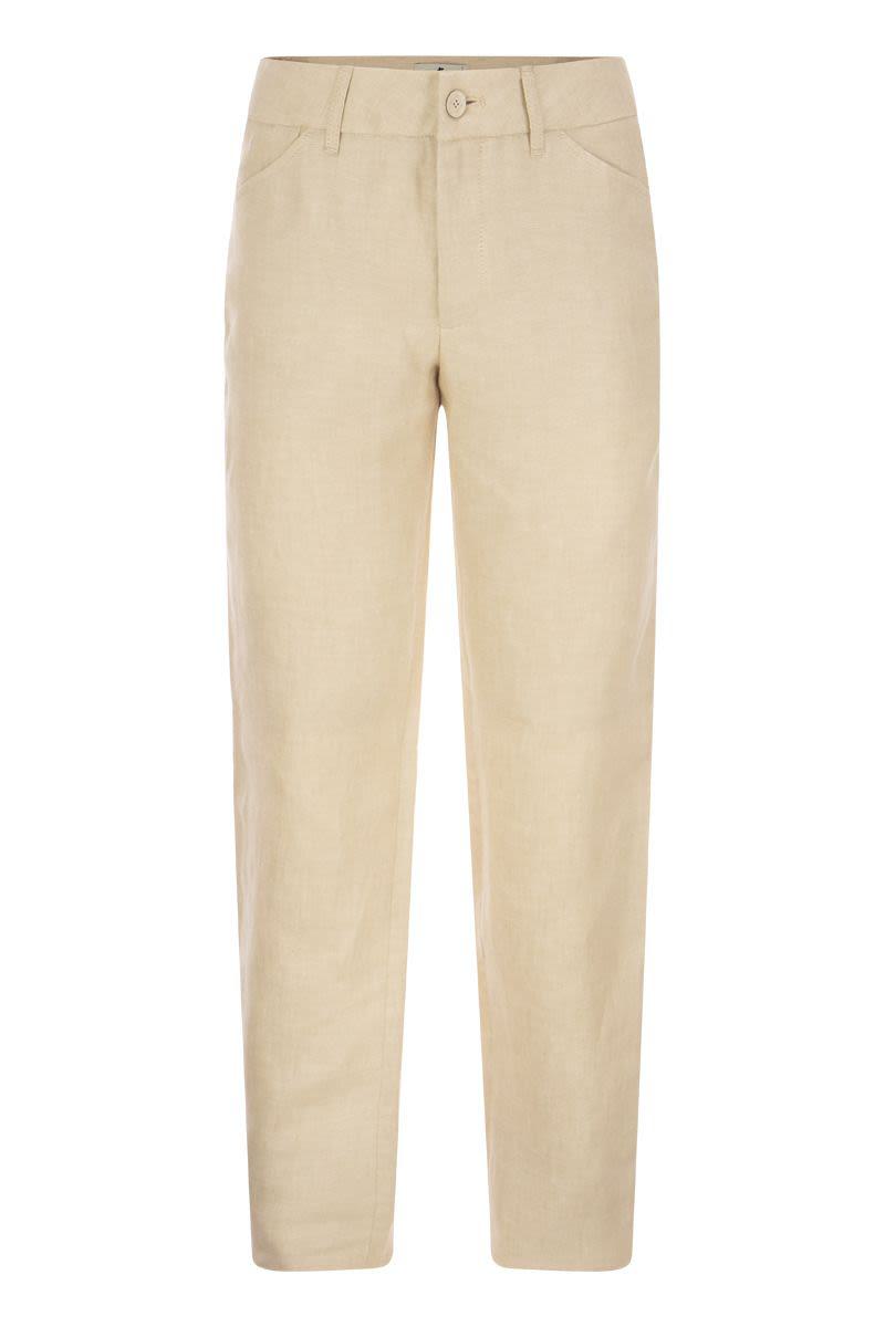 Etro Linen Bootcut Trousers