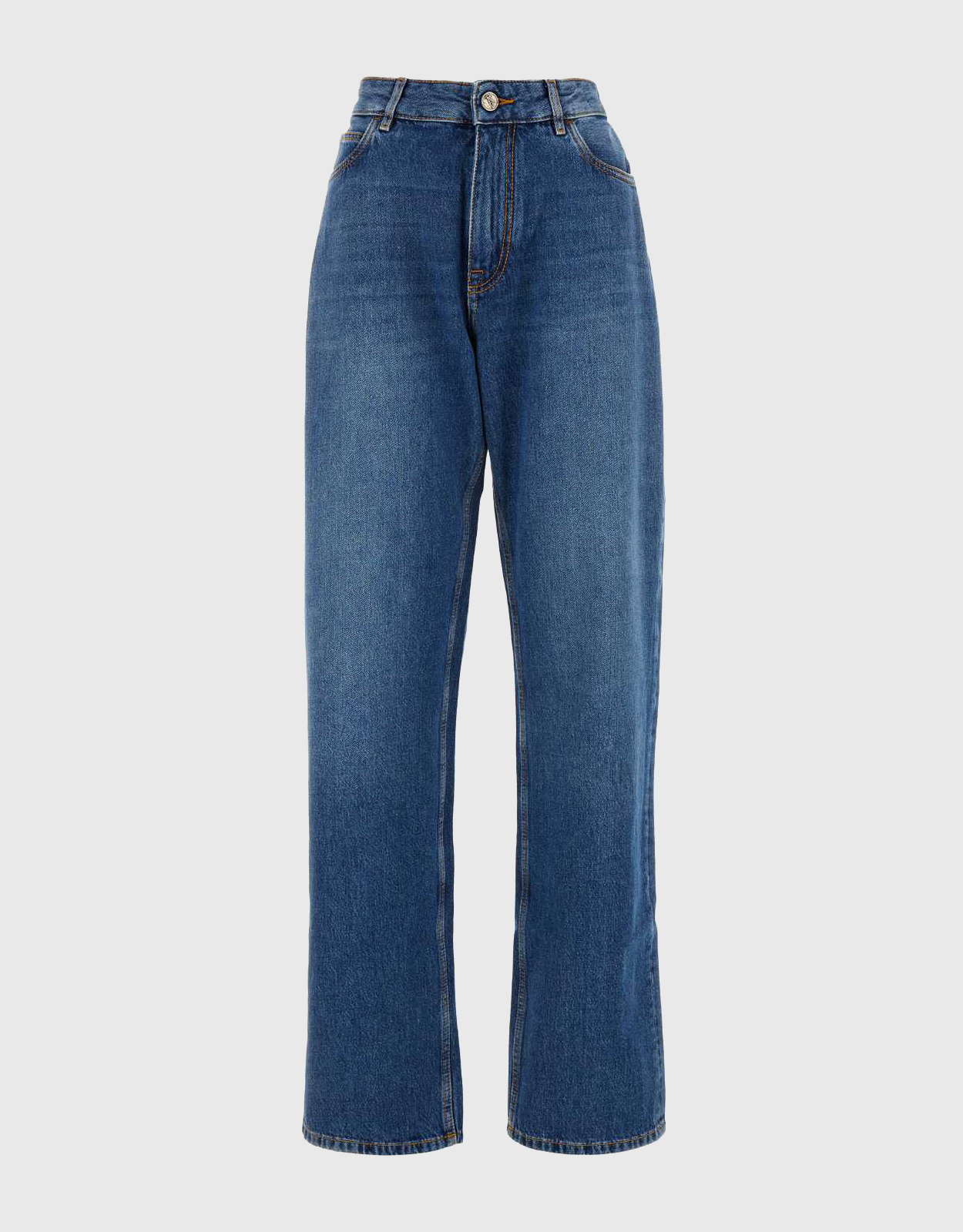 Etro Pegaso-Embroidered High-Waist Wide-Leg Jeans - 25