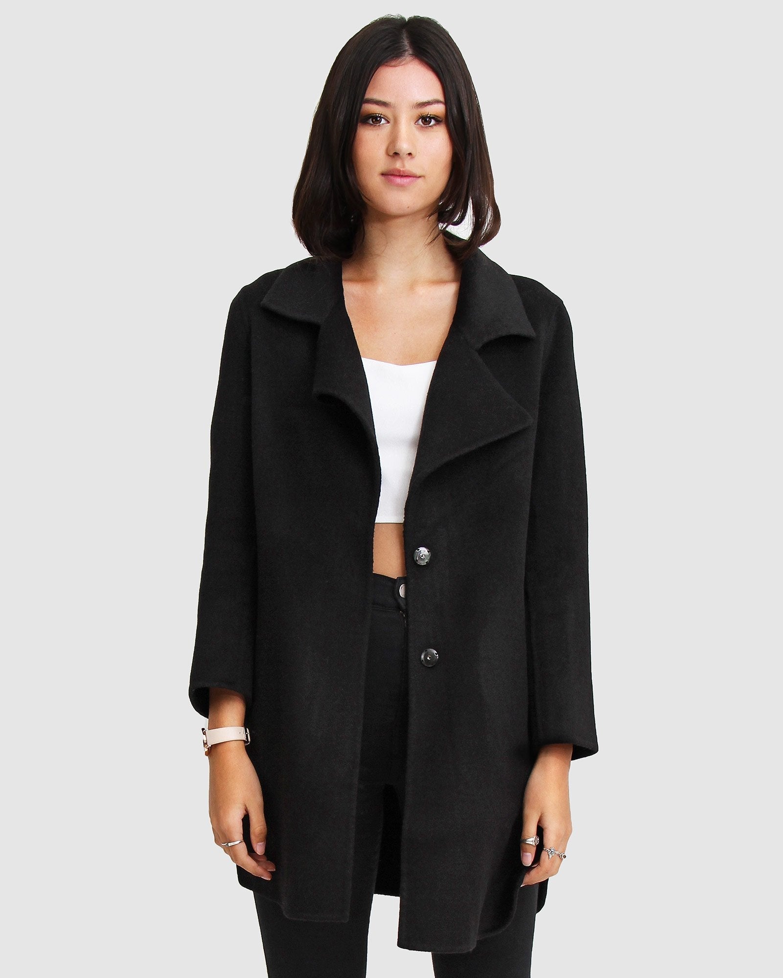 Ex-Boyfriend Wool Blend Oversized Jacket