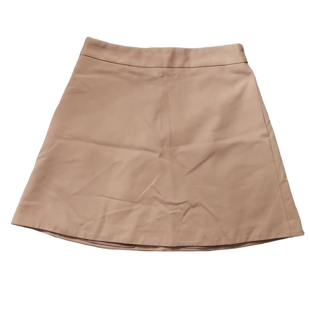 Express Women's Size 6 Tan Gold Zipper Circle Skirt