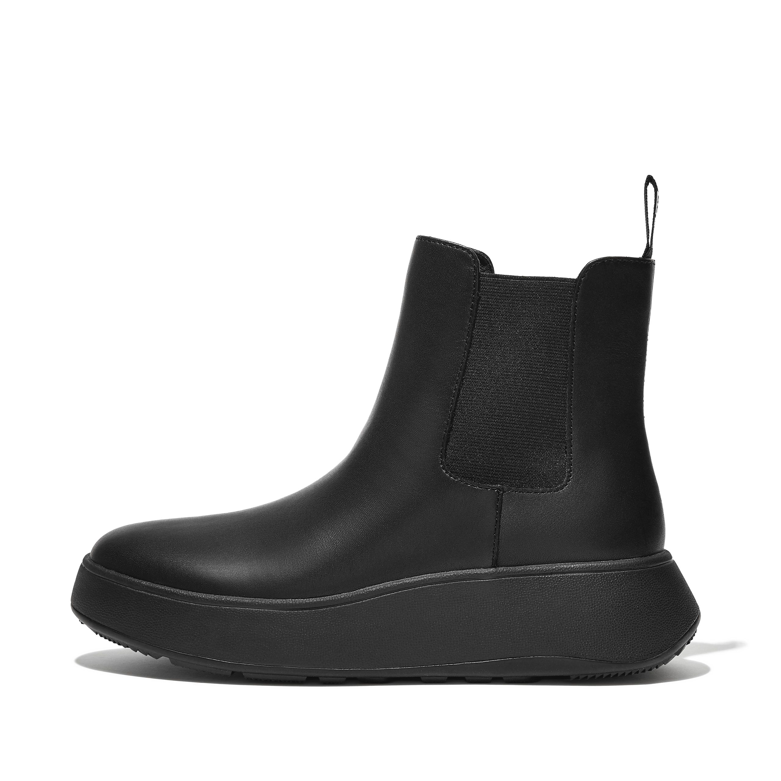 F-MODE Leather Flatform Chelsea Boots, Full Price