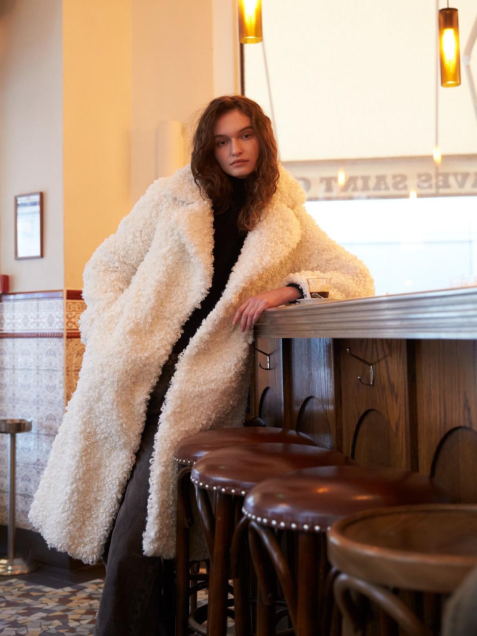 FAUX FUR EVER LONG COAT (LCT003KRFKF)