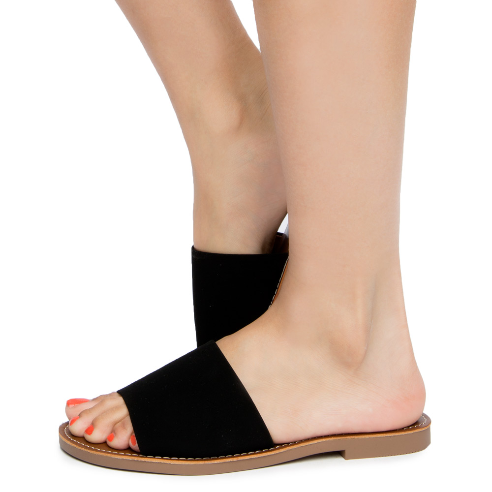 FD EQUAL-S ONE WIDE BAND SANDALS BLACK