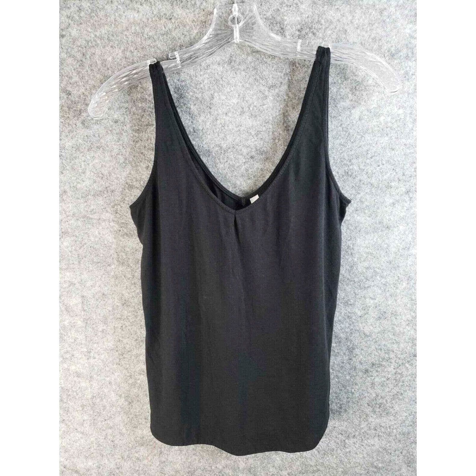 Fabletics Activewear Tank Top Blouse Women's S Small Black Workout in White