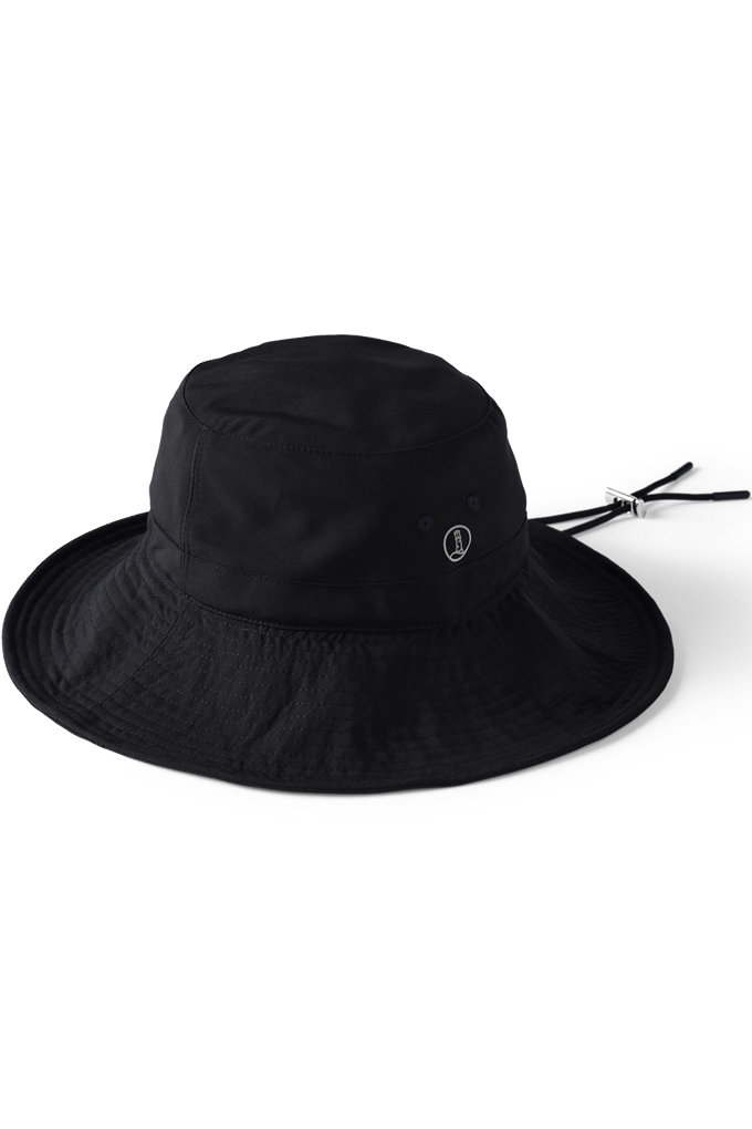 Facesaver UPF 50 Active Wide Brim Sun Hat - Lands' End - Black - S-M