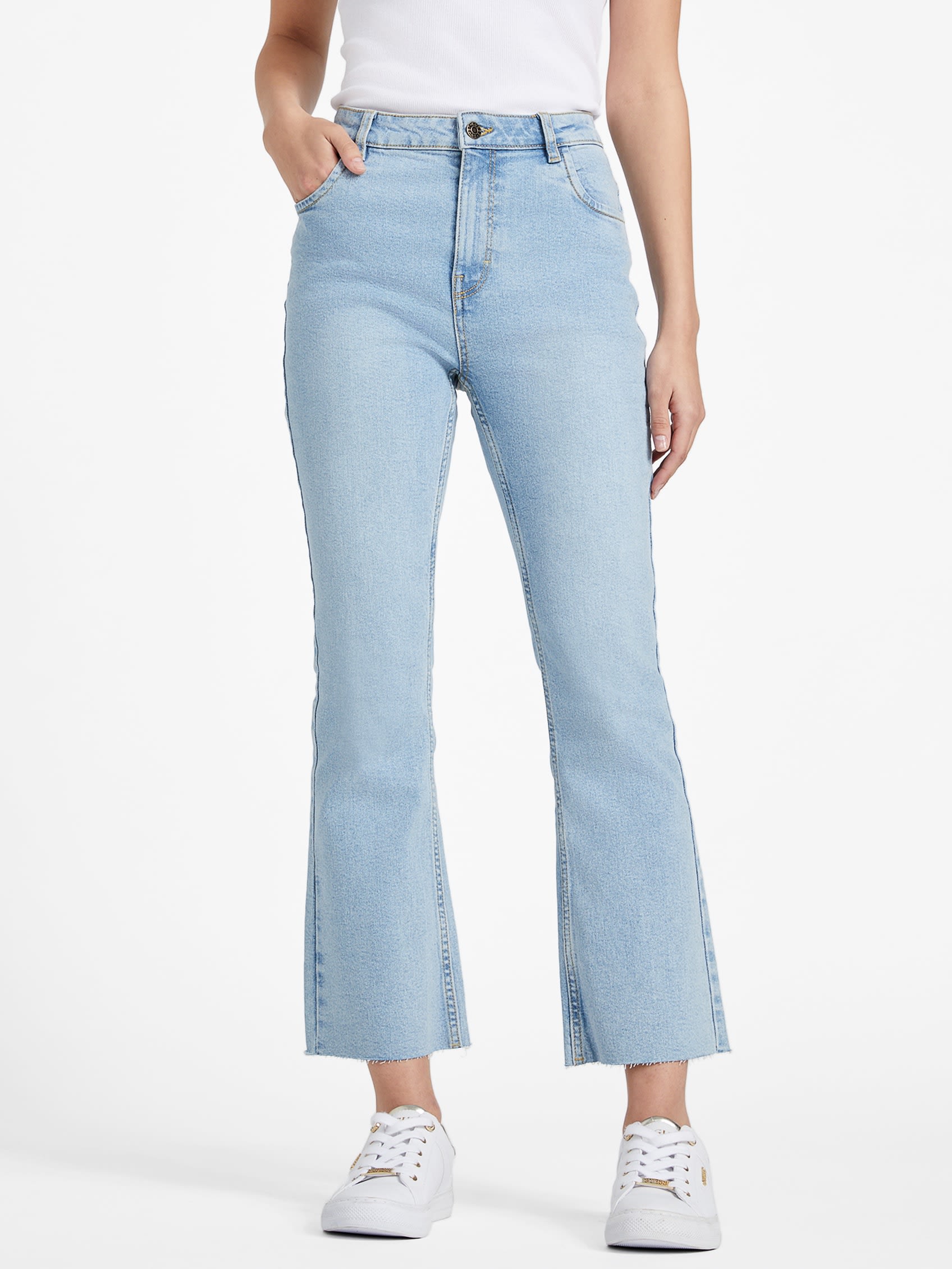 Factory Arya Flared Cropped Jeans