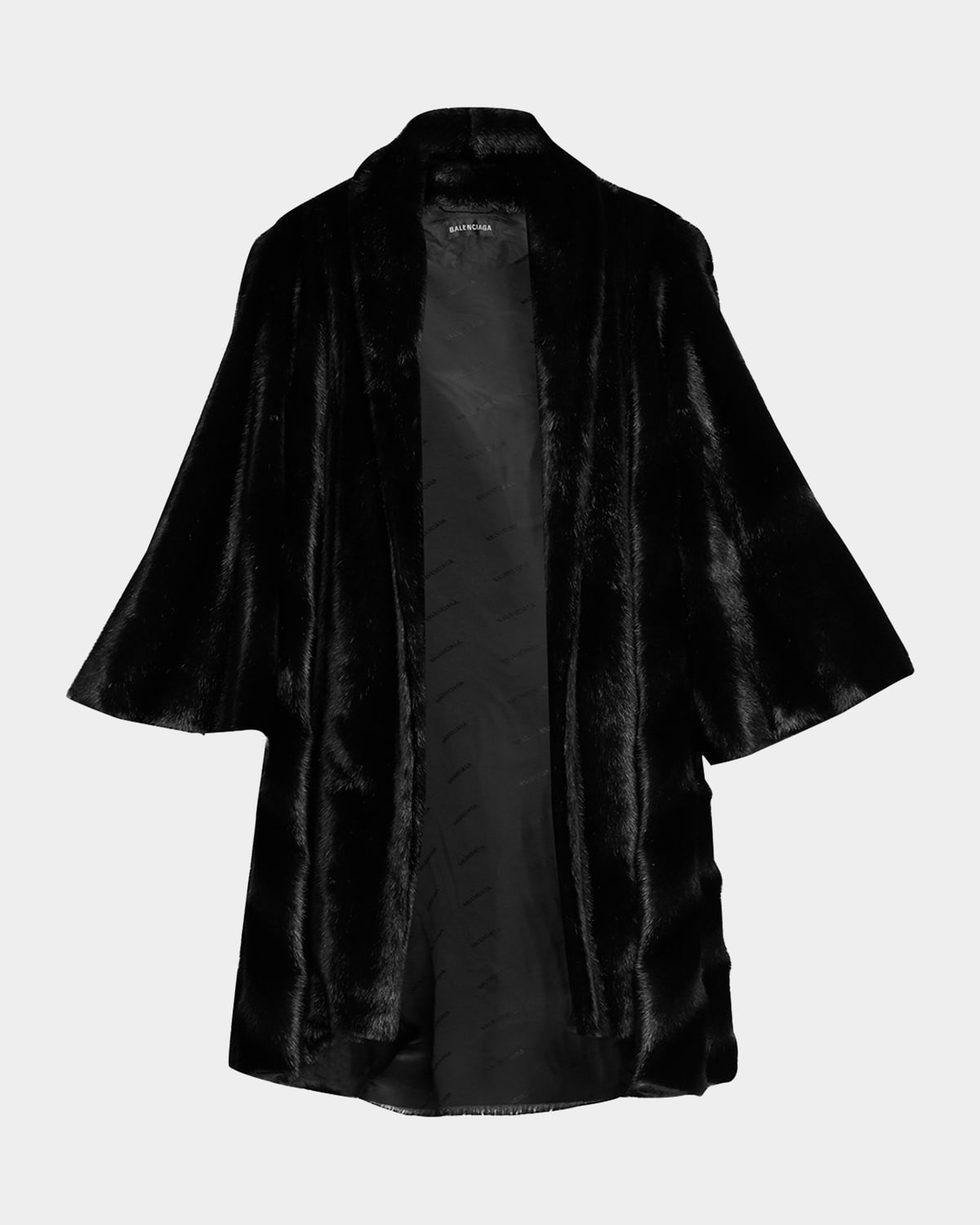 Fake Mink Oversize Coat