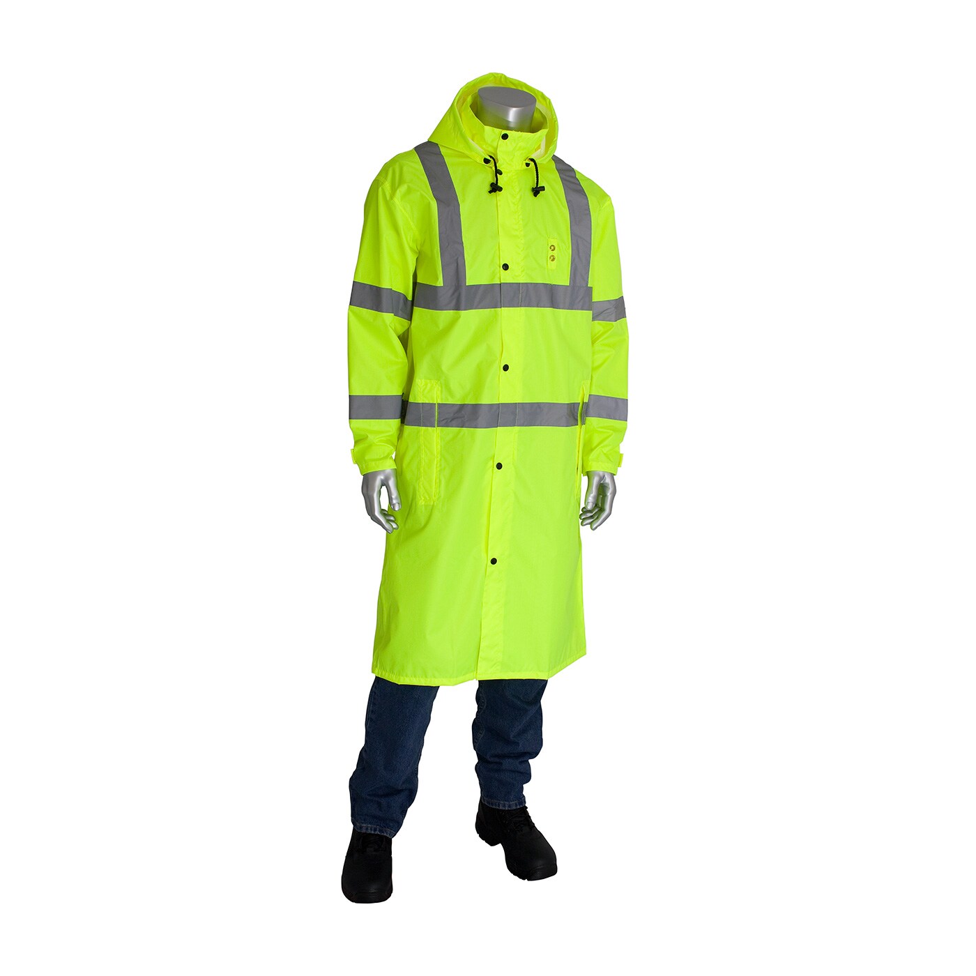 Falcon Adult Unisex Yellow Light Weight Trench Coat (Medium) Polyester | 353-1048-LY/M