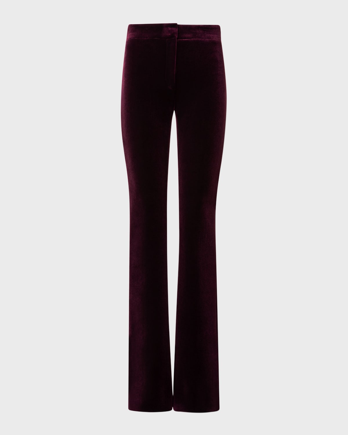 Faris High-Rise Neoprene Velvet Bootcut Pants