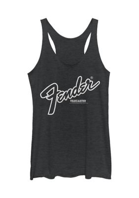 Fender Juniors' Oversized Graphic Tank Top, Black, XXL