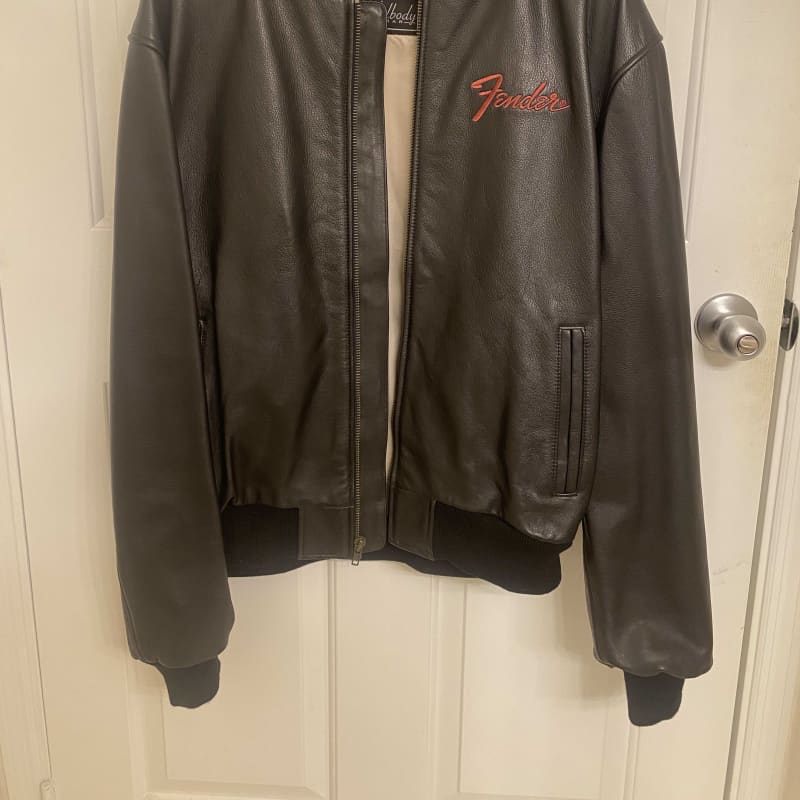 Fender Leather Jacket Black