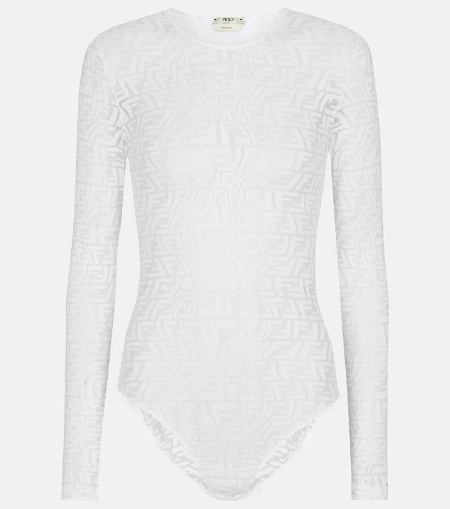 Fendi Vertigo tulle bodysuit