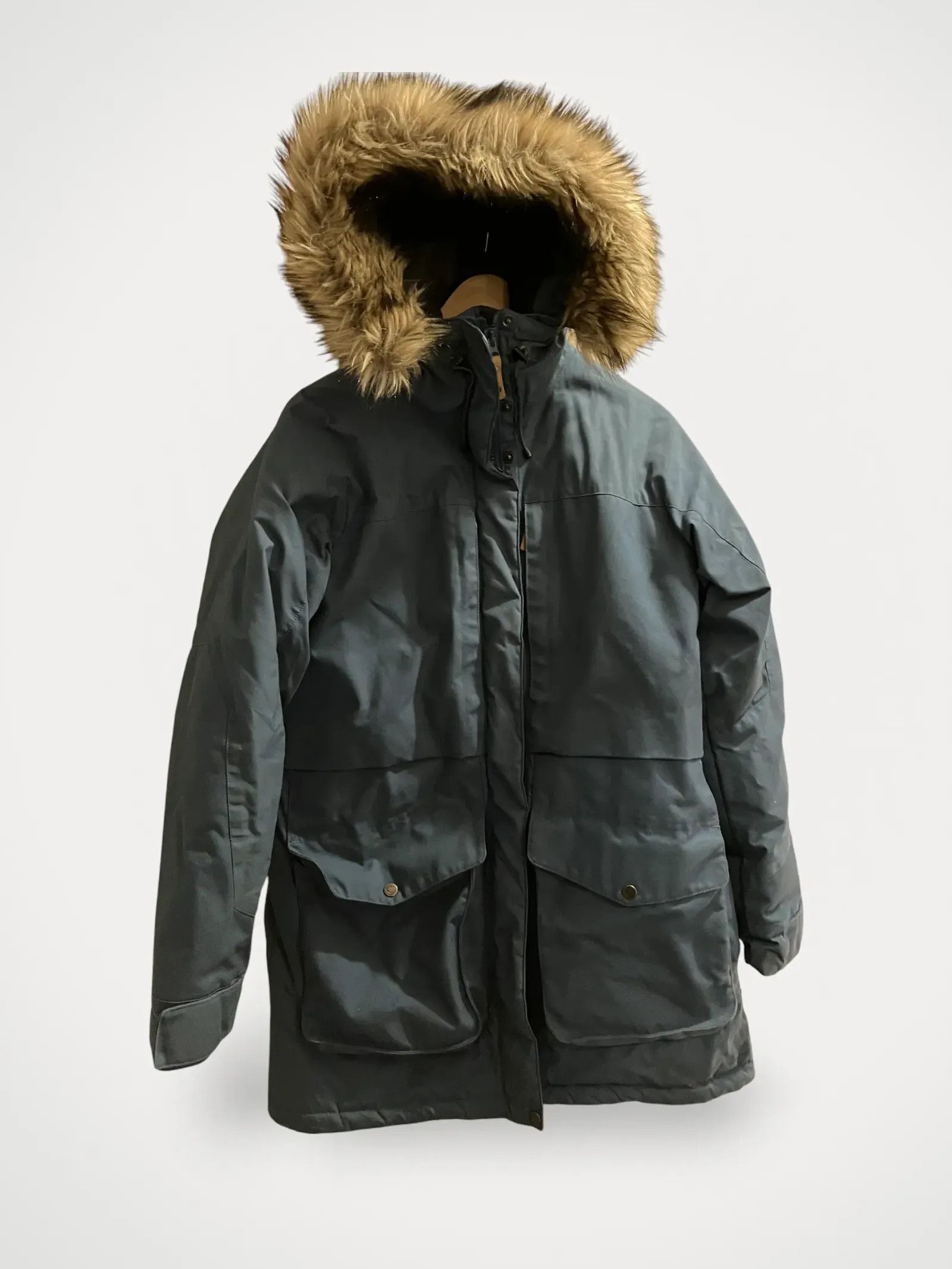 Fjallraven Fjällräven Barents Parka Jacket in Blue, Women's (Size Medium)