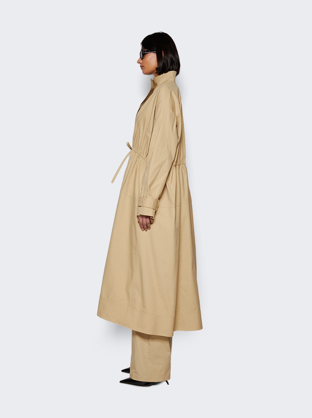 Flare Trench Coat Camel