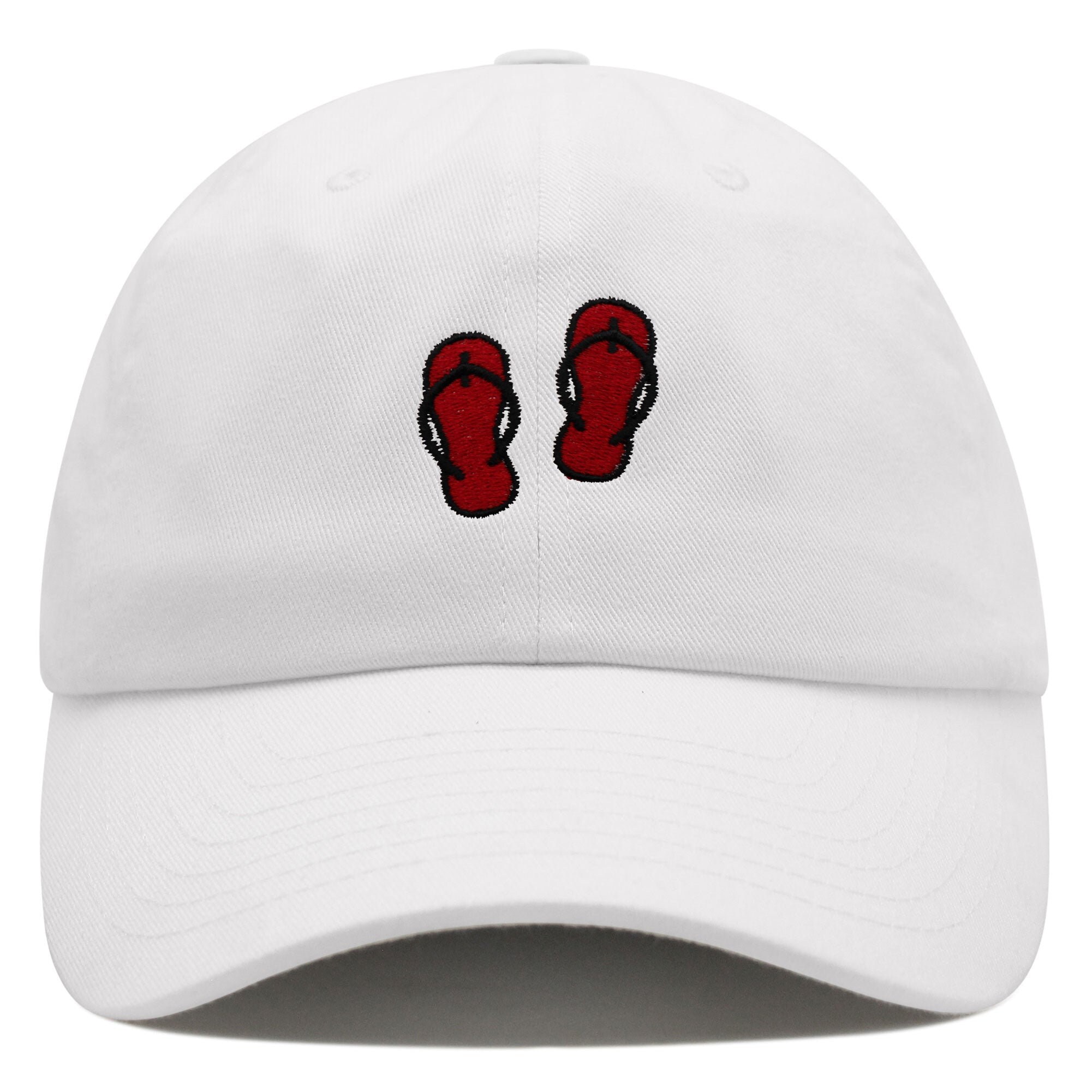 Flip-Flops Premium Dad Hat Embroidered Baseball Cap Shoes Beach