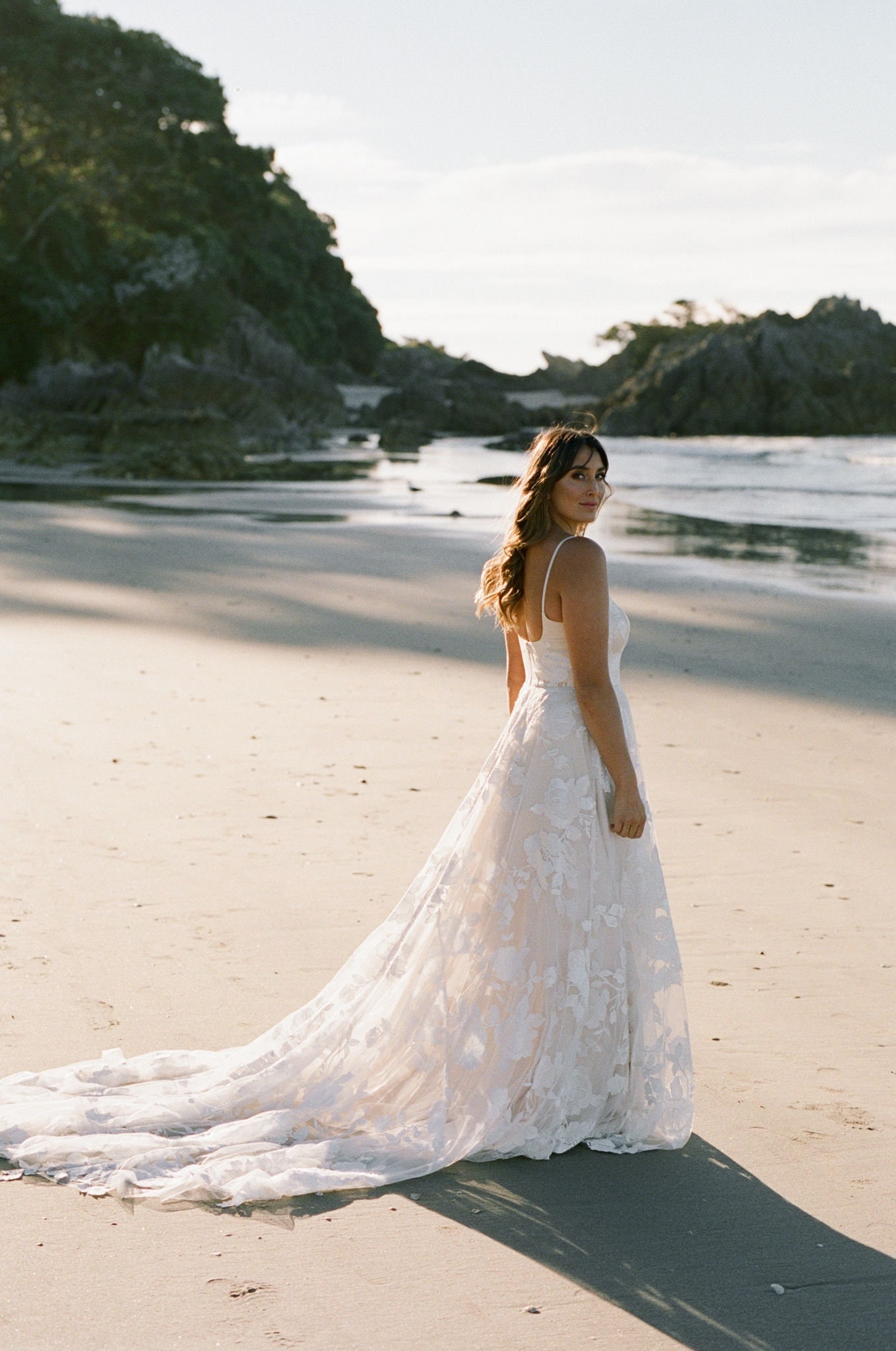 Flora Gown - Lace A-Line -Scoop Neck Wedding Dress