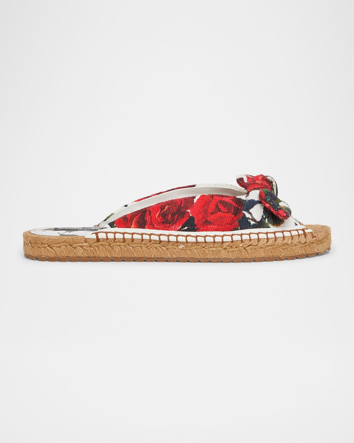 Floral Knot Flat Slide Espadrilles