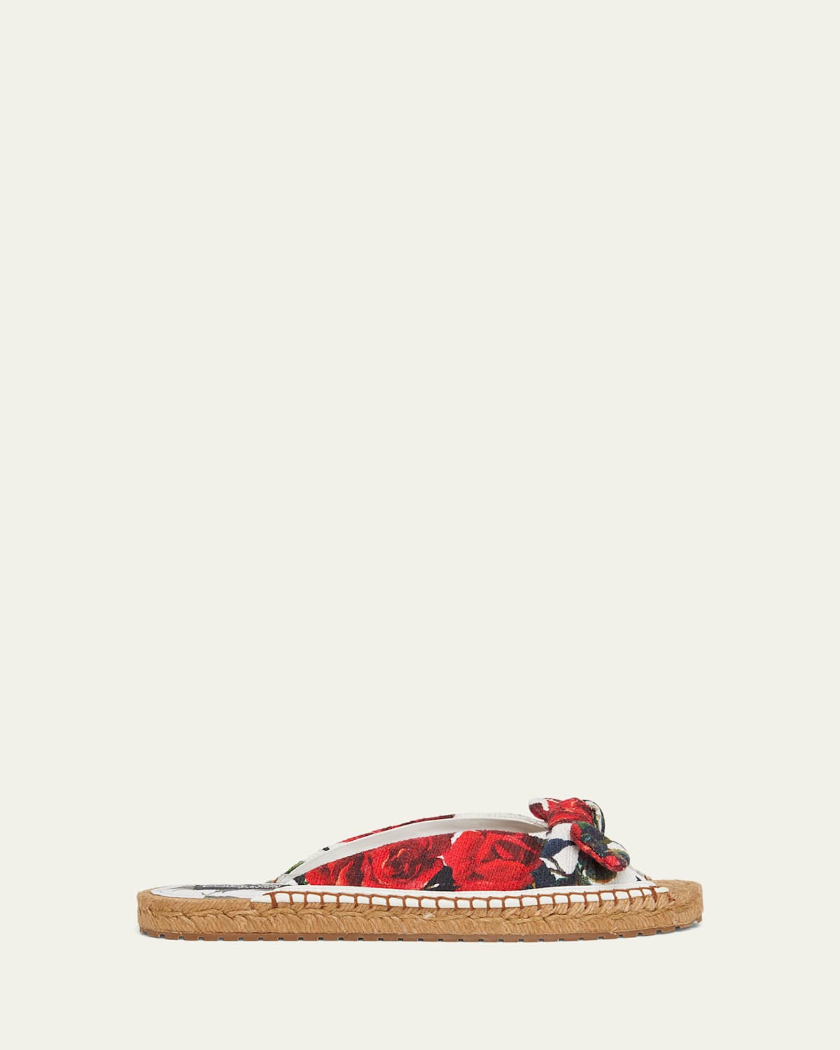 Floral Knot Flat Slide Espadrilles