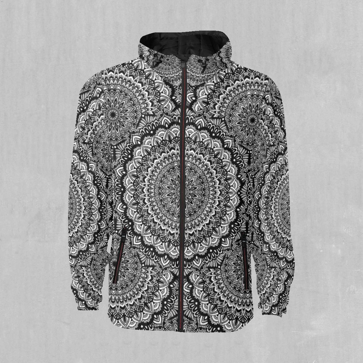 Floral Mandala Snowboarding Windbreaker & Ski Jacket