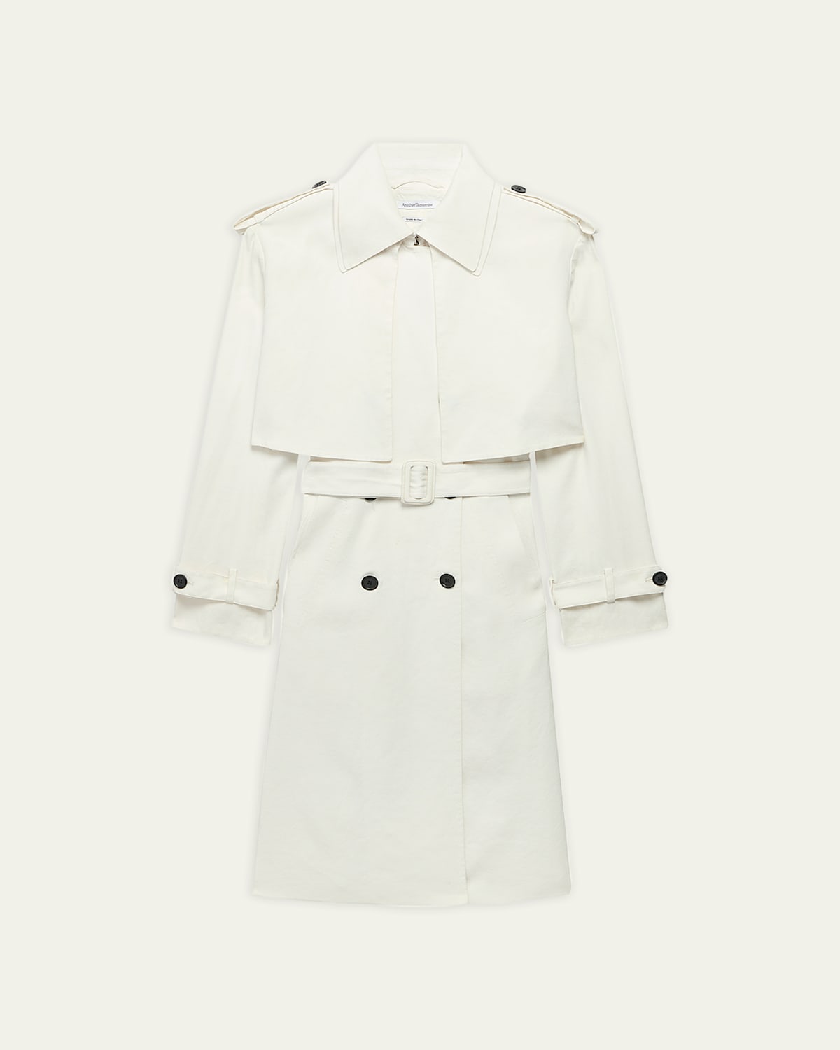 Fluid Cropped Trench Coat